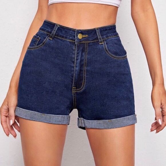 NWT … FOREVER 21 “Size: 24” High Rise Shorts - Picture 3 of 11